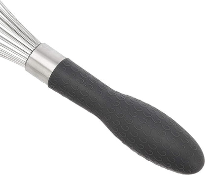 Amazon Basics Stainless Steel Wire Whisk Set for Cooking, Different Sizes, Easy to Hold Ergonomic Handle, 3 Piece, Black/Silver - Image 4