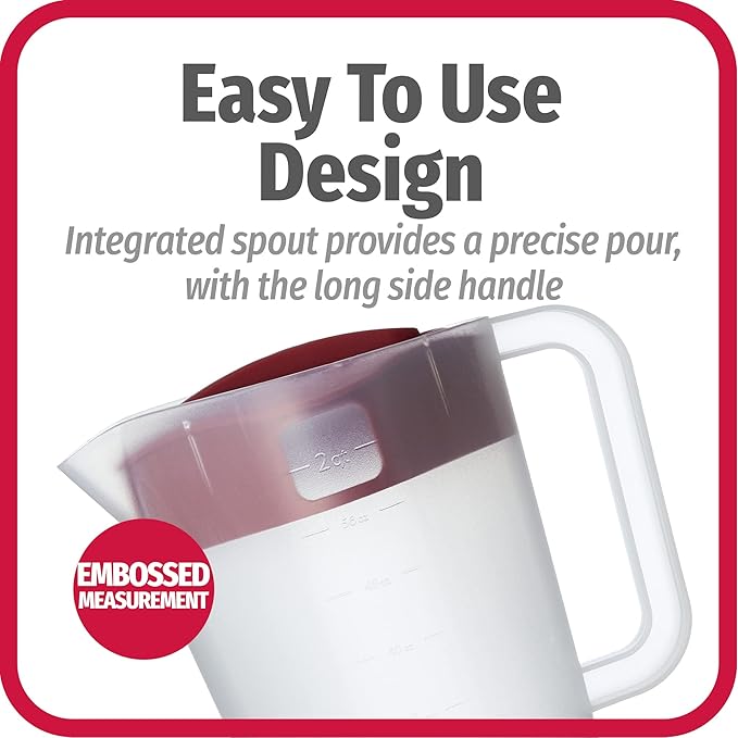 GoodCook 1/2-Gallon Pitcher with 4 Way Lid, BPA Free - Image 4