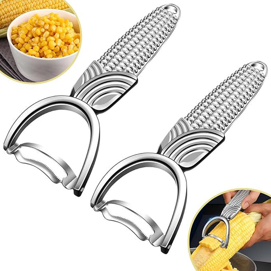 2 Packs Corn Peeler for Corn on the Cob,2026 Upgraded corn cob stripper tool,Corn on the Cob Remover,Corn Cob Stripper tool Easy to Clean,Sweet Corn Cutter,Corn Cob Peeler