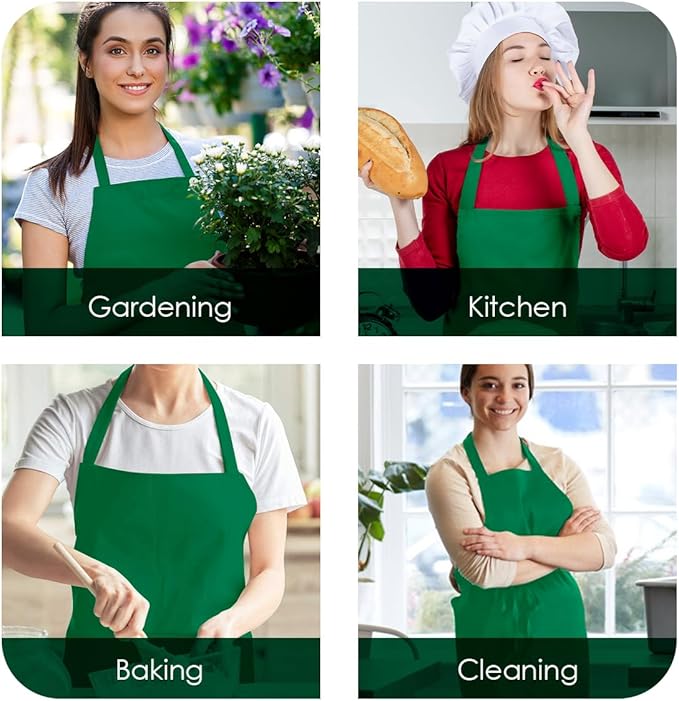 Avalon Kitchen Aprons for Men - 100% Polyester Chef Apron Women with Extra Long Ties - Cooking Aprons for Women & Mens Apron - Image 5