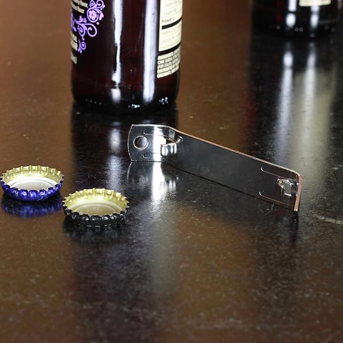 Chef Craft Select Durable Plated Iron Bottle Opener, 4.5 inches in length 2 piece set, Gray - Image 3