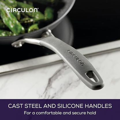 Circulon A1 Series with ScratchDefense Nonstick Induction 8.5-Inch and 10-Inch Frying Pan Set, Induction Cookware, 2-Piece, Graphite - Image 5