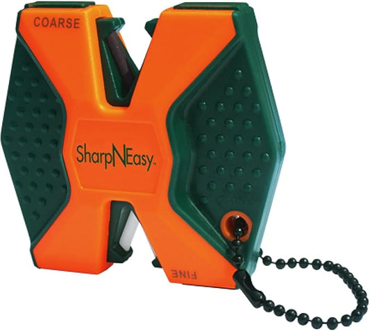 AccuSharp 2-Step Coarse and Fine Rods Knife Sharpener, Hones, Restores & Sharpens Kitchen Knives and All Types of Blades, Keychain Pull Through Knife Sharpener, Blaze Orange by AccuSharpKnifeSharpeners