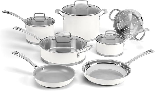 Cuisinart Matte White Stainless Steel 11 Piece Set by Cuisinart