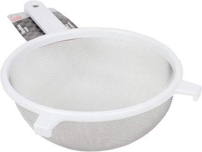 Chef Craft Classic Stainless Steel Mesh Strainer, 8 inch, White