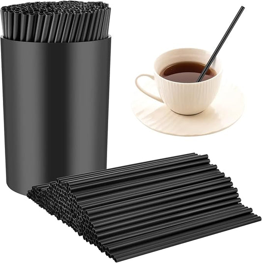 200 Pcs Black Coffee Stirrer and Holder Set Coffee Stir Sticks Coffee Stirrers Plastic Coffee Stir Stick Holder Black for Mixing Coffee Milk Cocktail Drinks Coffee Home Kitchen Party Supplies by SMAODSGN