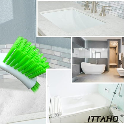 3 Pack Dish Brush,Dish Scrub Brush, Kitchen Scrub Brush for Cleaning Dishes, Double Sided Bristles Scrubber Cleaner for Dishes,Sink,Pots,Pans,Bathroom Shower,Tile,Tubs - Image 7