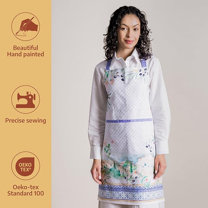 Maison d' Hermine 100% Cotton Apron for women with Pocket Kitchen Chef Apron for Men Cooking Mothers Day Gifts - Image 2