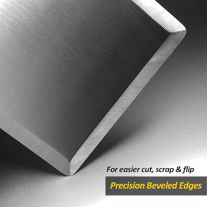 Stainless Steel Metal Spatula Set For Griddle, Grill Spatula Scraper for BBQ/Flat Top Grill- Full Tang Handle -Thicked Blade- Beveled Edges, Great Griddle Accessories for Pancake/Smash Burgers - Image 3