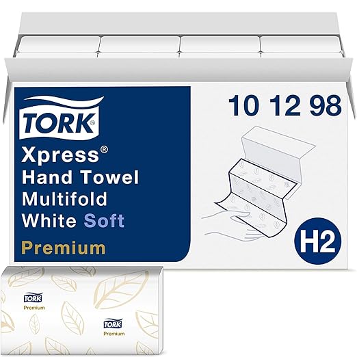 Tork Xpress Paper Towel Dispenser and Tork Extra Soft Multifold Hand Towels (16 Packs) - Image 5