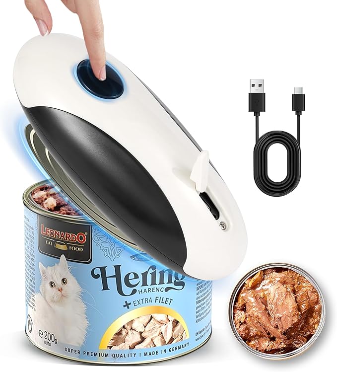 Rechargeable Electric Can Opener, Hands Free for seniors，Food Safe Automatic Can Opener with Smooth Edge,Easy to Use,Works with All Standard Cans by Unknown