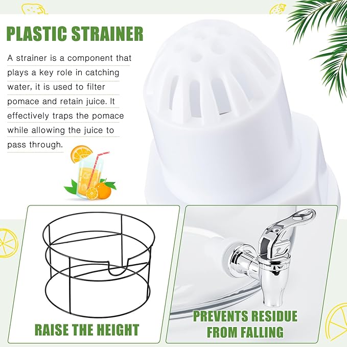 Honeydak 1 Pack 4 Gallon Glass Beverage Dispenser with Stand and Spigot Leakproof Glass Drink Beverage Storage for Valentine's Parties Mason Jar Dispenser with Lids