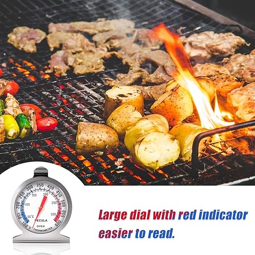 Oven Thermometer 2 Pack 50-300°C/100-600°F, Oven Grill Fry Chef Smoker Thermometer Instant Read Stainless Steel Thermometer Kitchen Cooking Thermometer - Image 6