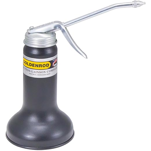 Dutton-Lainson Company - Goldenrod 625 Pistol Pump Oiler with Straight Spout - Precise Lubrication of Engines, Gears, Small Engines, and Industrial Equipment – Durable, Easy to Use & Efficient (10oz)