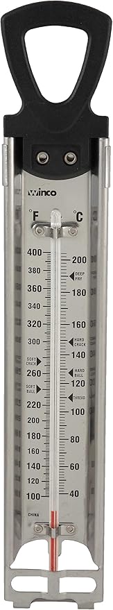 Winco Deepfry/Candy Thermometer with Hanging Ring, 2-Inch by 11-3/4-Inch (TMT-CDF4)