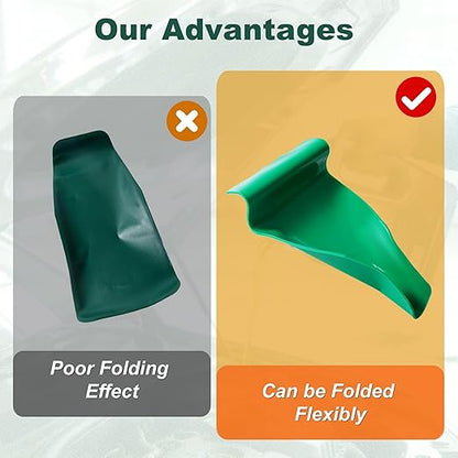 Flexible Funnel for Oil Change – Reusable Silicone Drain Funnel, Spill-Free Design, Foldable & Moldable for Car, Motorcycle, Truck, Lawnmower, Snowplow | Easy Clean, Roll-Up Storage