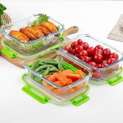 C CREST Glass Containers for Food Storage with Lids, [10-Pack] Meal Prep Containers for Kitchen, Home Use, BPA Free - Image 6