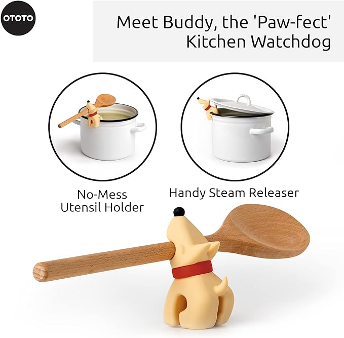 Funny Spoon Holder by OTOTO - Spoon Rest for Stove Top - Cooking Gadgets, Cooking Gifts, Cool Kitchen Gadgets, Cool Gifts, Cute Kitchen Accessories - Image 3