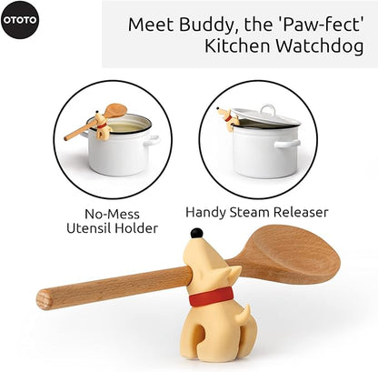 Funny Spoon Holder by OTOTO - Spoon Rest for Stove Top - Cooking Gadgets, Cooking Gifts, Cool Kitchen Gadgets, Cool Gifts, Cute Kitchen Accessories - Image 3