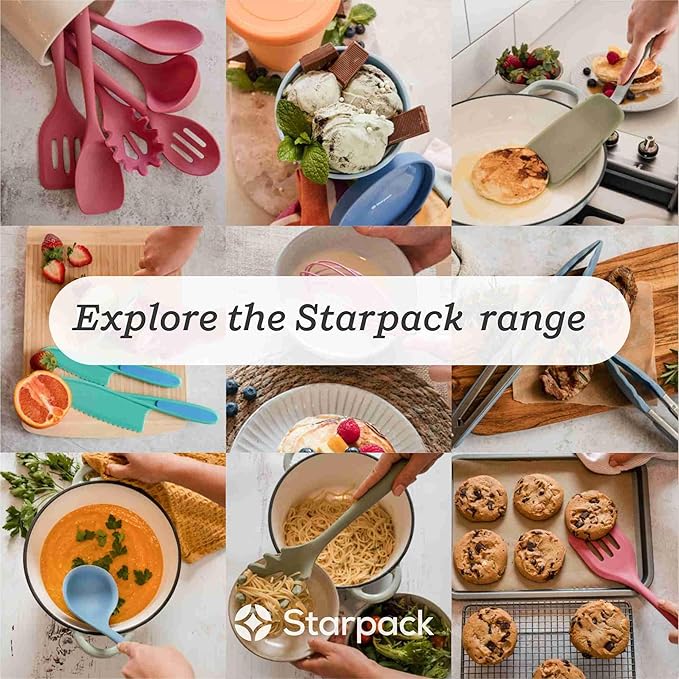 Starpack 'Get a Grip' Silicone Kitchen Tongs for Cooking (2Pcs) - BBQ Tongs for Grill Heat Resistant to 600°F - Stainless Steel Kitchen Utensils w/Non Stick Silicone Tips - 9",12" for Serving Food - Image 8