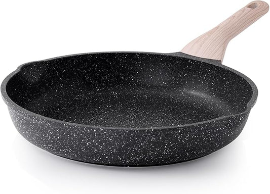 Kordisen Nonstick Frying Pan, 12.5 Inch Large Skillet, Granite Cooking Pan, Healthy and Non Toxic, Induction Compatible, PFOA Free by Kordisen