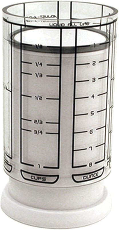 KitchenArt 1 Cup Adjust-A-Cup, Plastic, White by KitchenArt