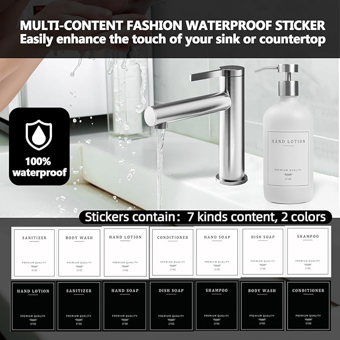 Glass Soap Dispenser Bathroom - Kitchen Dish Hand Soap Dispenser Set, Liquid Soap Lotion Dispenser with Tray, Hand Soap and Lotion Dispenser, White Bottle/Silver Pump-pd