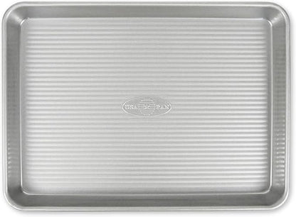 USA Pan Bakeware Nonstick Quarter Sheet Pan, Baking Sheet Aluminized Steel, Pan Measures: 13 x 9.5 x 1 inches by USAPan