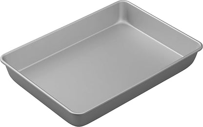Wilton Aluminum 9x13 Inch Rectangular Sheet Pan, Made With Natural Anodized Aluminum, Made Without PFAS, Bakeware Optimal For Even Heating