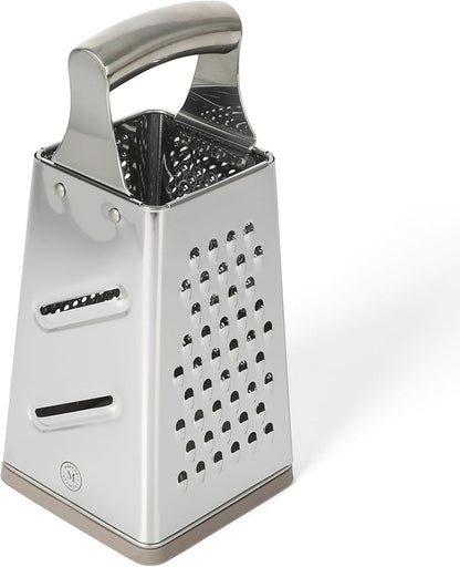 Martha Stewart Sprucedale 9.5-Inch Stainless Steel 4-Sided Box Grater – Durable Kitchen Cheese and Food Grater with Multiple Grating Surfaces - Image 5