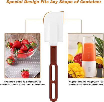 High-Temp Silicone Spatulas, 10'' Commercial Spatula 500°F Heat-Resistant Non-Stick Silicone Scraper, Set of 2 (10-Inch, NSF) - Image 6