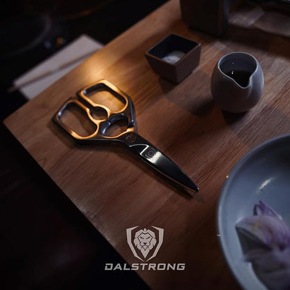 Dalstrong Kitchen Scissors — Japanese Stainless Steel Shears, Ambidextrous, Detachable for Cleaning — For Spatchcocking Chicken, Trimming Herbs, Pizza, Flatbread & Package Opening - Image 9
