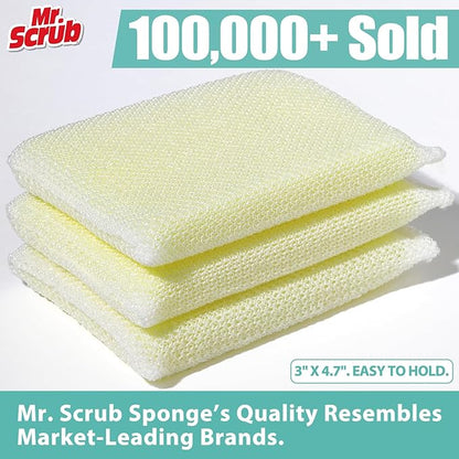 Sponges Kitchen Scrub Dish Sponge Scouring Pad, 24 Pads Cleaning Brush Dishwasher Soap Supplies, Dishwashing Dinnerware Towels Sink Pan Pot Cloth Rags Holder Bathroom Bathtub - Image 2