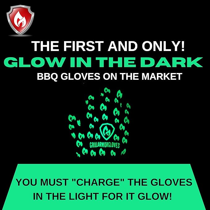 Grill Armor Oven Gloves with Fingers – 932°F Heat, Fire & Cut Resistant Mitts for BBQ, Grill, Cooking, Grilling, Baking, Smoker & Fire Pit - Image 2