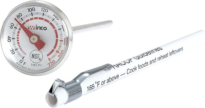 Winco Pocket Test Thermometer with-40 to 180 Degree Fahrenheit Temperature Range