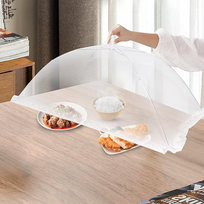 2 PCS Extra Large Food Covers Nets for Outside（40"X24"）umbrella Mesh Screen Covers for Outside Pop-Up Mesh Reusable and Collapsible Food Nets for Parties Picnics Outdoor BBQS… - Image 5