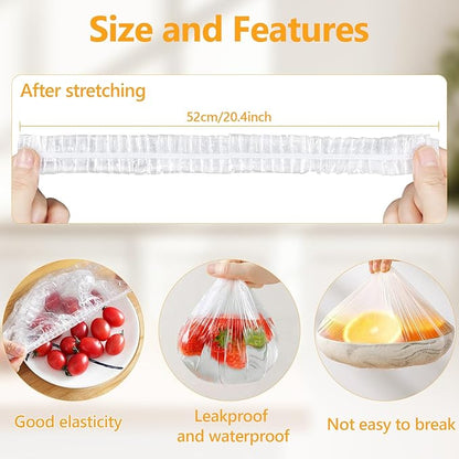 160Pcs Bowl Covers for Bread Proofing- Fits Bowls Up to 12", Large Thickened Reusable Elastic Stretch Wrap Food Covers, Shower Caps for Sourdough Bread, BPA Free, Food Grade - Image 2