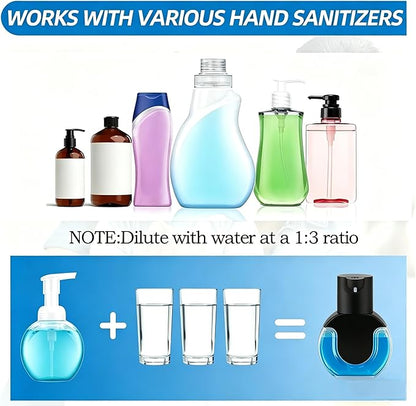 Automatic Soap Dispenser Touchless,Rechargeable Foaming Soap Dispenser,15oz/420ml Smart Hand Soap Dispensers,4-Level Adjustable,Wall Mount for Bathroom Kitchen Dish Soap,Hands-Free (Black) - Image 3