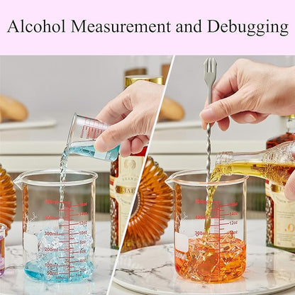 High Borosilicate Glass Measuring Cup-V-Shaped Spout,500ml(16OZ) Glass Measuring Beaker for Kitchen or Restaurant, Easy to Read - Image 4