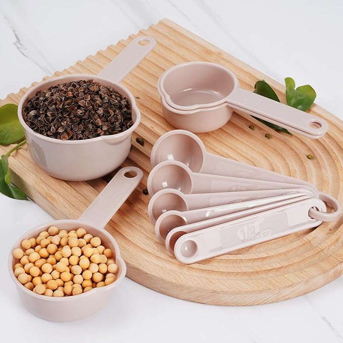 11PCS Measuring Spoons and Measuring Cups Set, Stackable Cups and Spoons, Nesting Cups Spoon for Cooking Baking Supplies, Kitchen Gadgets Essentials Tools - Image 6