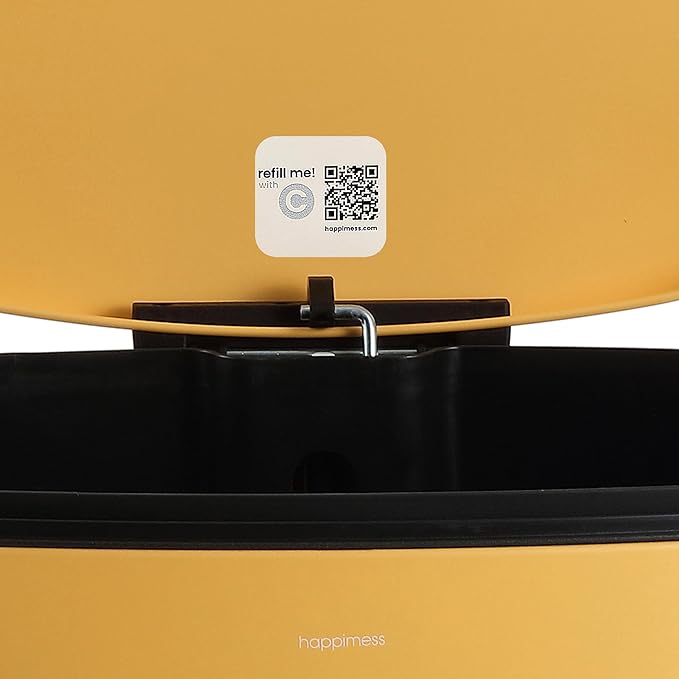 happimess HPM1006L Connor Rectangular 13-Gallon Trash Can with Soft-Close Lid and Free Mini Trash Can, Fingerprint Resistant, Modern, Minimalistic for Home, Kitchen, Office, Bathroom, Daffodil Yellow - Image 9