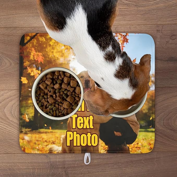 Personalized Dish Drying Mat for Kitchen Counter,Customized Drying Mats with Photo Text Image 16 x 18 Inch with High Absorbent Microfiber Drainer Mat for Coffee Bar - Image 9