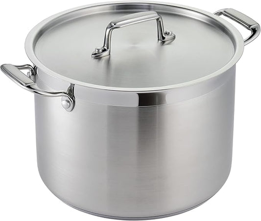 Tramontina Gourmet Stainless Steel 8-Quart Stock Pot with Lid by Tramontina