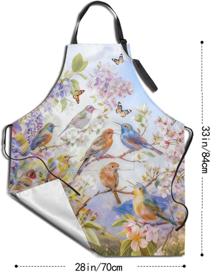 Funny Apron Polyester Grooming Aprons with Pocket for Cooking Kitchen Grilling Adults