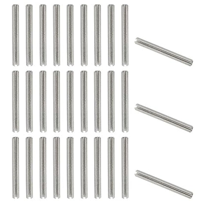 PATIKIL Slotted Spring Pin, 50 Pcs 3/32" x 1" (2.7mm x 25mm) 304 Stainless Steel Split Roll Pins Spring Dowel for Home Improvement Automotive Machine Repair, Silver