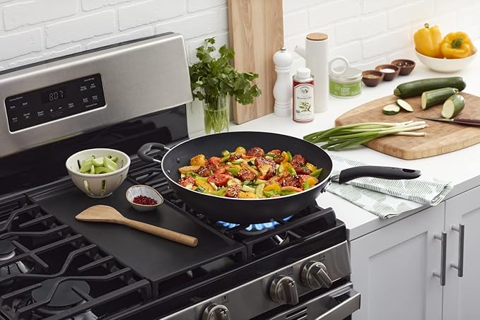 T-Fal Specialty Nonstick Woks & Stir-Fry Pan 14 Inch Oven Broiler Safe 350F Cookware, Pots and Pans, Dishwasher Safe Black - Image 4