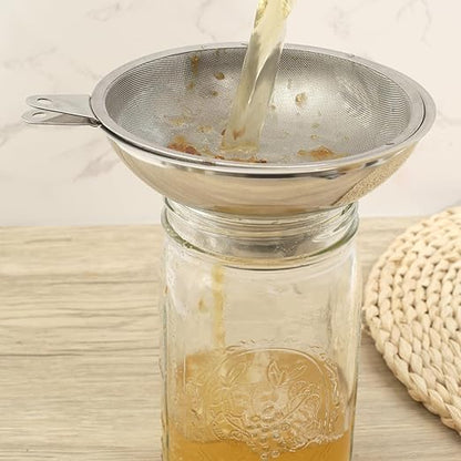 Serinar Canning Funnel with Stainless Steel Filter for Regular Mouth Mason Jars - Stainless Steel Funnel for Kitchen Filling, Canning Funnel (for use with Regular Mouth Mason Jars) - Image 6