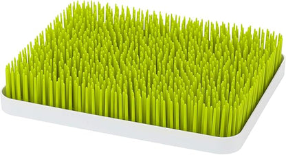 Boon Lawn Countertop Baby Bottle Drying Rack with Antimicrobial Tray - Spring Green - Bottle Rack and Organizer - Baby Feeding Essentials - 13.5 x 11 x 2.5 - 1 Count by Boon