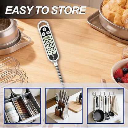 Electronic Digital Display Thermometer, 304 Long Probe, Suitable for Kitchen Cooking, BBQ, with Waterproof Feature and Capable of Sensitive and Rapid Measurement. - Image 6