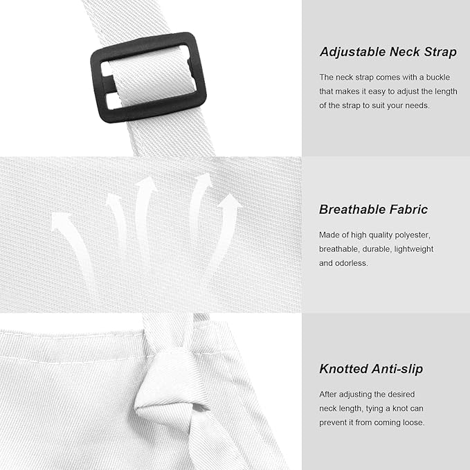 15 Pcs Adult Aprons Bulk with Pockets Adjustable Bib Chef Apron for Women Men Painting Cooking Crafting (S/L) - Image 2